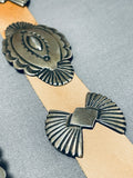 Important Vintage Native American Navajo Mary Cayanito Sterling Silver Concho Belt-Nativo Arts