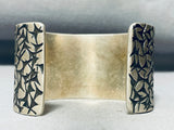 One Of Most Intricate Ever 122 Gram Vintage Native American Navajo Sterling Silver Bracelet-Nativo Arts