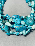 One Of The Most Unique Native American Turquoise Sterling Silver Necklace-Nativo Arts