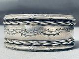 Exceptional Vintage Native American Navajo Sterling Silver Bracelet-Nativo Arts