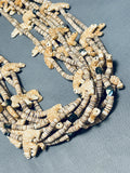 Native American Extremely Rare Complately Hand Carved Vintage Santo Domingo Fetish Necklace-Nativo Arts