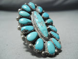 Astounding Vintage Navajo Turquoise Sterling Silver Ring Native American Old-Nativo Arts