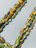 Native American One Of The Best Vintage Santo Domingo Green Turquoise Heishi Necklace-Nativo Arts