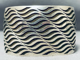Freddy Douglas Very Unique Wave Vintage Native American Navajo Sterling Silver Bracelet-Nativo Arts
