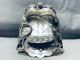 One Of The Most Highly Detailed Native American Navajo Sterling Silver Bracelet-Nativo Arts