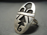 Important Vintage Hopi Sterling Silver Ring Old Native American-Nativo Arts