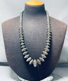 One Of The Best Vintage Native American Navajo Sterling Silver Necklace-Nativo Arts