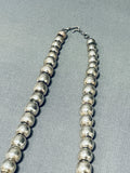 Hand Tooled Vintage Native American Navajo Sterling Silver Necklace Old-Nativo Arts