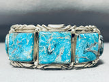 Very Important Vintage Native American Navajo Ben Begaye Sterling Silver Turquoise Bracelet-Nativo Arts