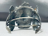 Heavy Huge Chief Sturdy Sterling Silver Bracelet Cuff-Nativo Arts