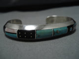 Native American Important Jim Poyer Royston Turquoise Sterling Silver Bracelet-Nativo Arts