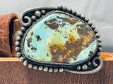 The Best Vintage Native American Navajo Royston Turquoise Sterling Silver Buckle Concho Belt-Nativo Arts