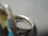 Important Zuni Bird Inlayer Sterling Silver Native American Ring-Nativo Arts