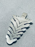 Arrowhead Tree Vintage Native American Navajo Sterling Silver Pin Old-Nativo Arts