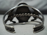 Authentic Huge Vintage Native American Navajo Royston Turquoise Sterling Silver Bracelet-Nativo Arts