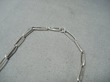 Detailed!! Navajo Sterling Silver Necklace Native American-Nativo Arts