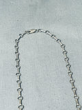 Eye Catching Vintage Native American Navajo Rhodochrosite Sterling Silver Necklace-Nativo Arts