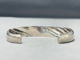 Important Vintage Native American Navajo Ray Tracey Turquoise Sterling Silver Bracelet-Nativo Arts