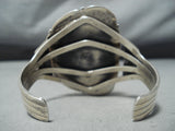 Monumental Native American Navajo Kingman Turquoise Sterling Silver Bracelet-Nativo Arts