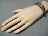Important Vintage Native American Navajo Ray Tracey Coiled Sterling Silver Bracelet-Nativo Arts