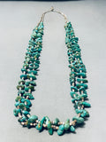 Native American 100 Gram Vintage Santo Domingo Royston Turquoise Heishi Necklace-Nativo Arts