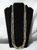 Native American One Of The Best Vintage Santo Domingo Royston Turquoise Sterling Silver Necklace-Nativo Arts