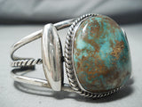 Astounding Vintage Native American Navajo Royston Turquoise Sterling Silver Bracelet Old-Nativo Arts