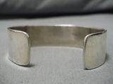 Striking Vintage Native American Navajo 4 Royston Turquoise Sterling Silver Bracelet Cuff-Nativo Arts