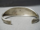 Exquisite Vintage Navajo Sleeping Beauty Turquoise Sterling Silver Bracelet Native American-Nativo Arts
