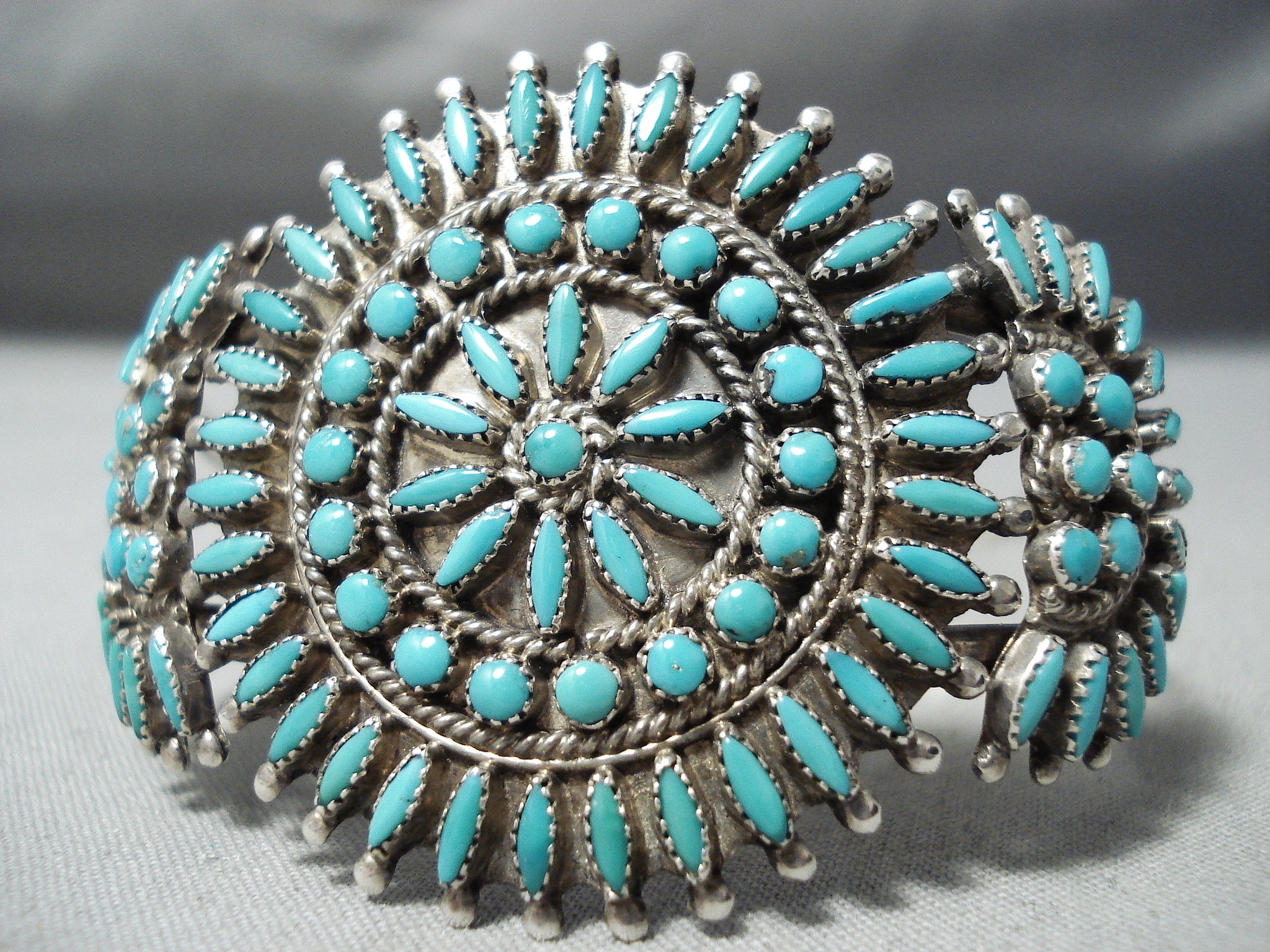 Reserved Old Pawn Cluster Petite Point Native American Turquoise