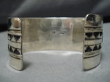 Tremendous Vintage Native American Navajo Sky Blue Turquoise Sterling Silver Bracelet-Nativo Arts
