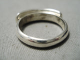 Native American Important Vintage Ben Nighthorse Campbell Sterling Silver Turquoise Ring-Nativo Arts