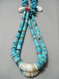 Museum Vintage Native American Navajo Santo Domingo Native American Navajo Turquoise Jacka Necklace Old-Nativo Arts