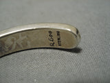 Important Vintage Navajo Albert Lee Native American Sterling Silver Bracelet-Nativo Arts