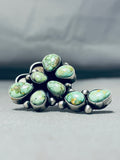 One Of The Best Native American Navajo Carico Lake Turquoise Sterling Silver Dragonfly Ring-Nativo Arts