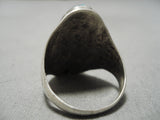 Rare Turquoise!! Vintage Navajo Persin Sterling Silver Native American Ring-Nativo Arts