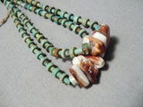 Native American One Of The Best Vintage Santo Domingo Royston Turquoise Sterling Silver Necklace-Nativo Arts