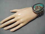 One Of The Best Vintage Native American Navajo Royston Turquoise Sterling Silver Bracelet-Nativo Arts