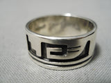 Incredible Vintage Hopi Sterling Silver Ring Old Native American-Nativo Arts