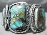 Museum Vintage Native American Navajo Royston Turquoise Sterling Silver Bracelet Old-Nativo Arts