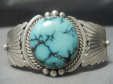 Important Last Chance Turquoise Mine Vintage Native American Navajo Sterling Silver Bracelet-Nativo Arts