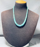 Native American Elegant Vintage Santo Domingo Handcut Turquoise Sterling Silver Necklace-Nativo Arts