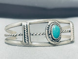 Incredible Vintage Native American Navajo Cerrillos Turquoise Sterling Silver Bracelet-Nativo Arts