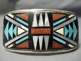 Important Vintage Native American Zuni Adeline Bowannie Turquoise Sterling Silver Bracelet-Nativo Arts