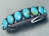 Alvin Boy Vintage Native American Navajo Royston Turquoise Sterling Silver Bracelet Signed-Nativo Arts