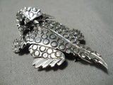 So Detailed!! Navajo Sterling Silver Horned Toad Native American Pin-Nativo Arts