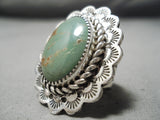 Fabulous San Felipe Royston Turquoise Sterling Silver Ring Native American-Nativo Arts