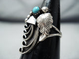 Fantastic Vintage Navajo Turquoise Sterling Silver Ring Native American Old-Nativo Arts
