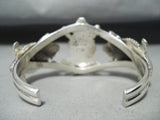 Distinctive Native American Navajo Sterling Silver Horny Toad Bracelet-Nativo Arts