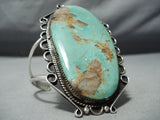 Skyscraping Vintage Native American Navajo Royston Turquoise Sterling Silver Bracelet Old-Nativo Arts